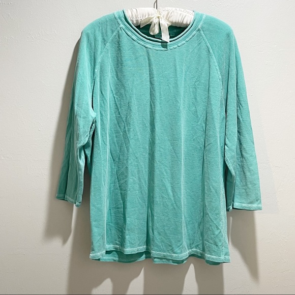 HOT COTTON Women’s Plus Size Green Pullover Cotton Jersey Sweatshirt